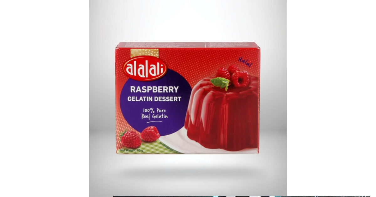 Alalali | Raspberry Gelatin Dessert - 85 gm | Finstan Inc.