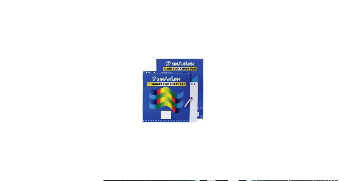 Sinarline | Notepad Flip Chart 90 gm Paper Plain, Size: A1 (58.5 x 81 ...